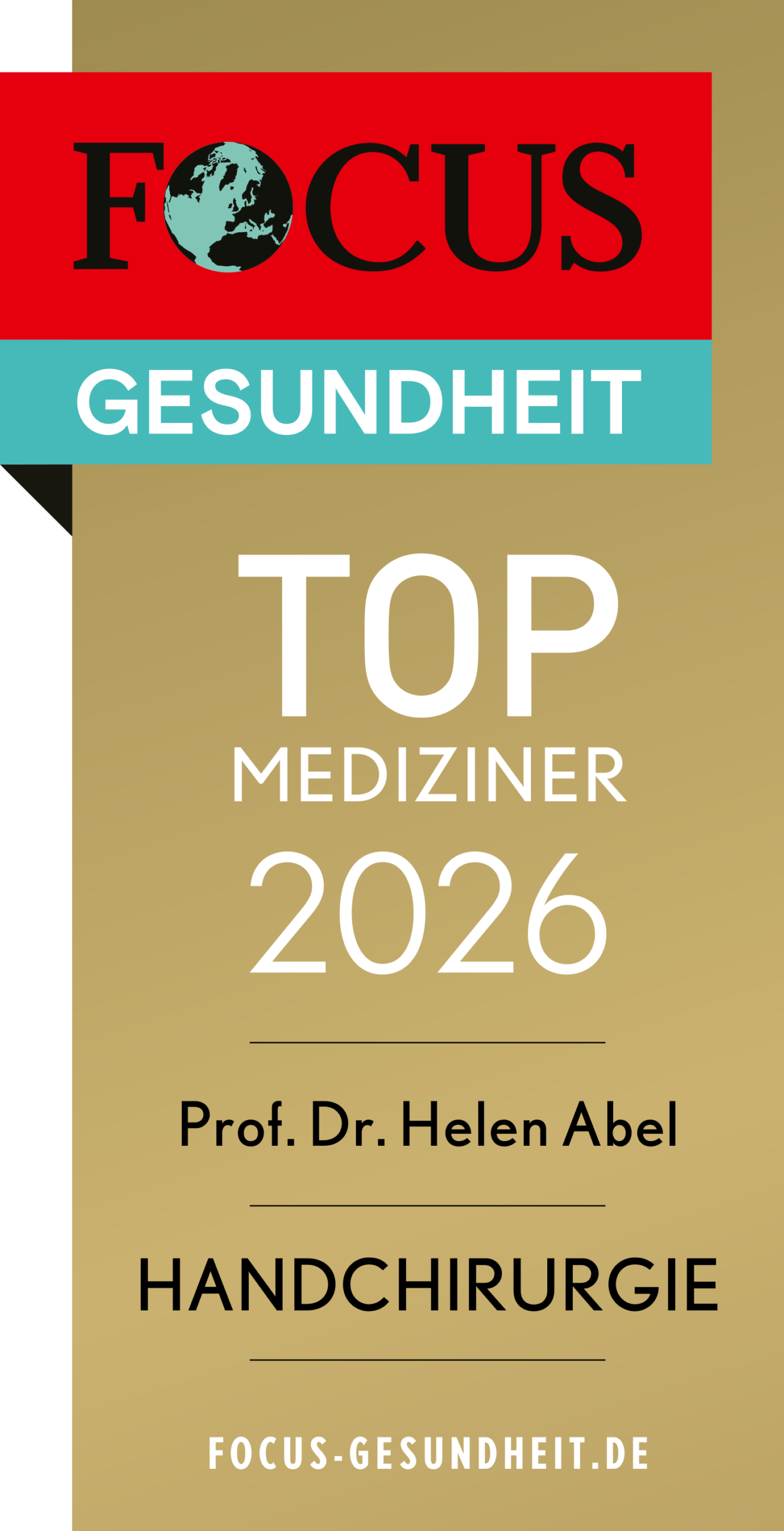 FOCUS Siegel 2026 Prof. Dr. Helen Abel